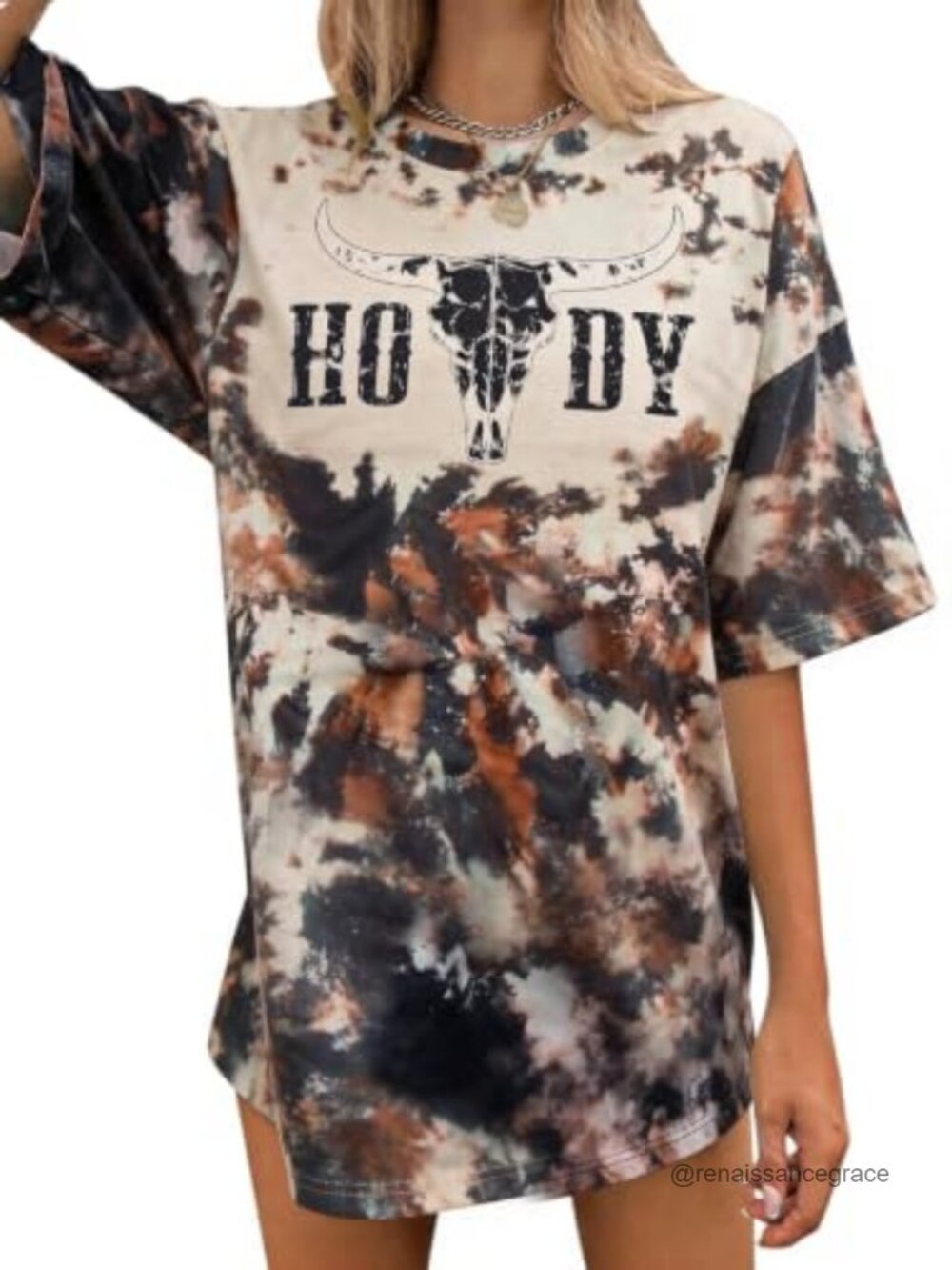 Oversized Western Graphic T-Shirt Cowgirl Retro Country Tee